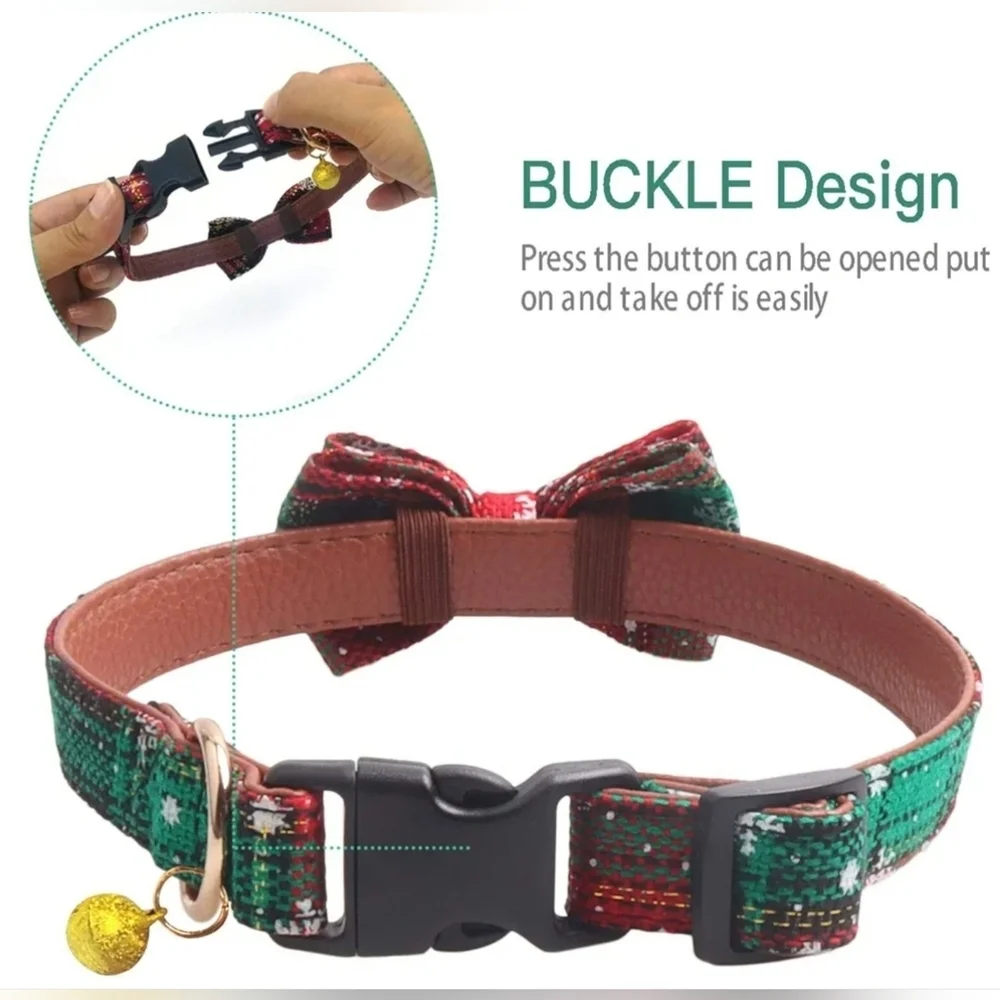 2 Pack/Set Christmas Snowflake Dog Collars